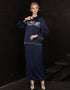 BAJU KURUNG KEDAH CHARLITA (NAVY BLUE)